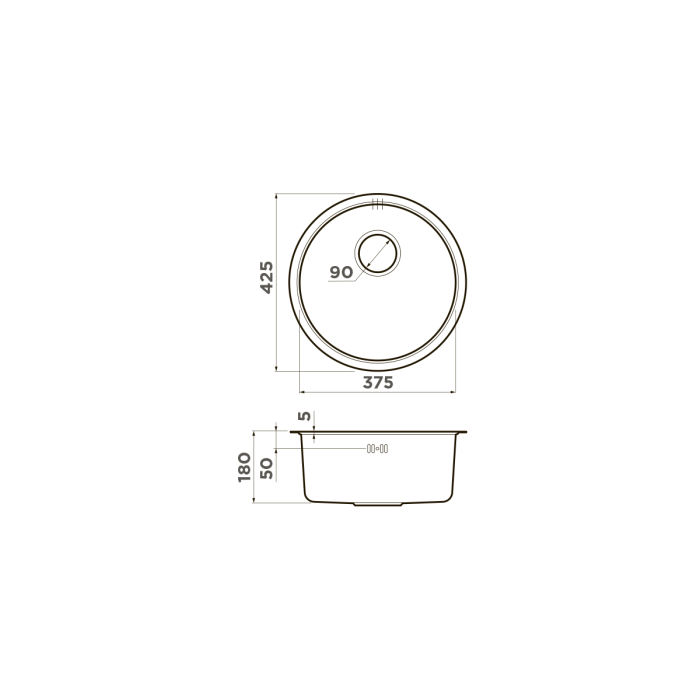 Omoikiri кухонная мойка Toya 42-U/IF, нержавеющая сталь арт. 4993186