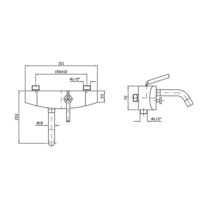 Zucchetti однорычажный смеситель для ванны-душа, isystick, хром арт. zp1148