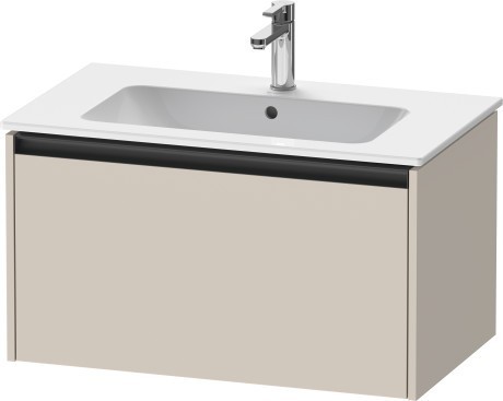 Duravit тумба подвесная под раковину 480 мм х 810 мм х 440 мм, ketho.2, k25063083830000 цвет: серо-коричневый суперматовый