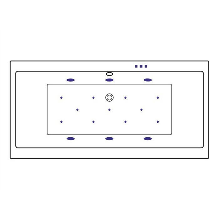 Встраиваемая ванна 170x75 relax, Excellent Pryzmat, бронза арт. WAEX.PRY17.RELAX.BR