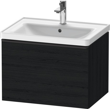 Duravit тумба подвесная под раковину 634 мм х 452 мм, d-neo, de425401616 цвет: чёрный дуб