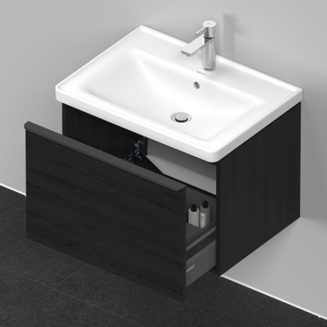 Duravit тумба подвесная под раковину 634 мм х 452 мм, d-neo, de425401616 цвет: чёрный дуб