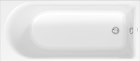 Duravit встраиваемая акриловая ванна 1600 мм х 700 мм, c одним наклоном для спины, d-neo, 700472000000000 цвет: белый