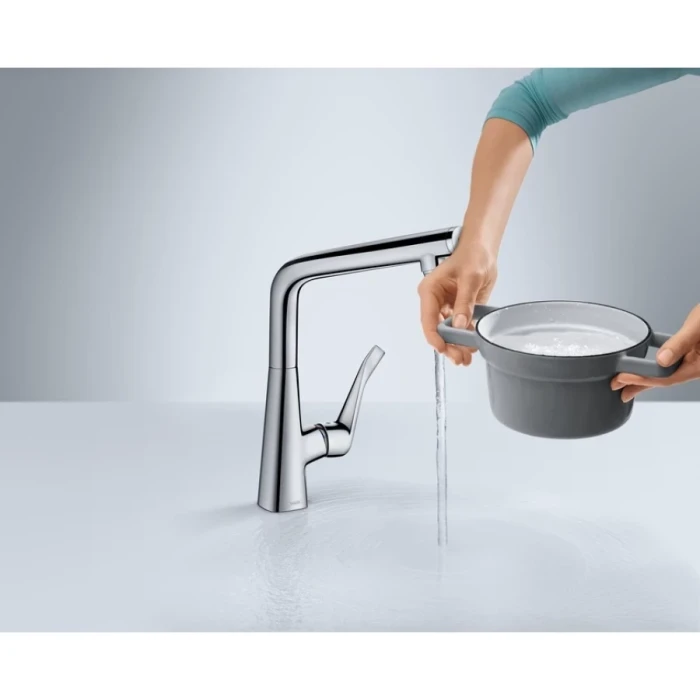 Hansgrohe смеситель для кухни, нержавеющая сталь, Metris Select M71, нержавеющая сталь арт. 14883800