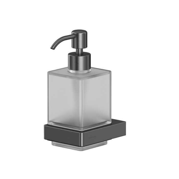 Дозатор для жидкого мыла подвесной, Whitecross Cubo gunmetal, оружейная сталь арт. CU2440GM