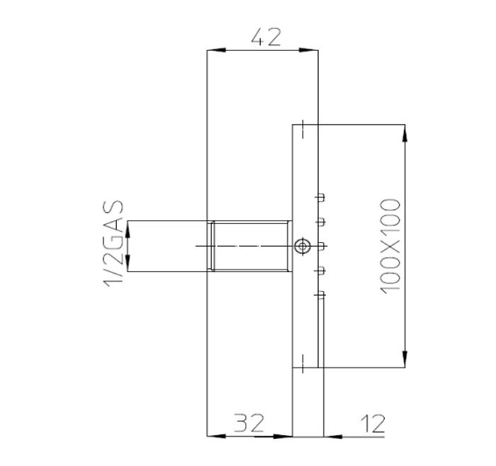 Bossini душевая форсунка - боковой душ wall, cubic, черный арт. i00176.073