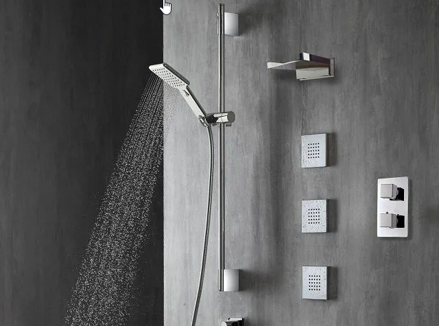 Bossini душевая форсунка - боковой душ wall, cubic, черный арт. i00176.073