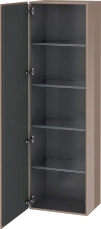 Duravit шкаф-пенал подвесной, l-cube, lc1181l8686 цвет: капучино