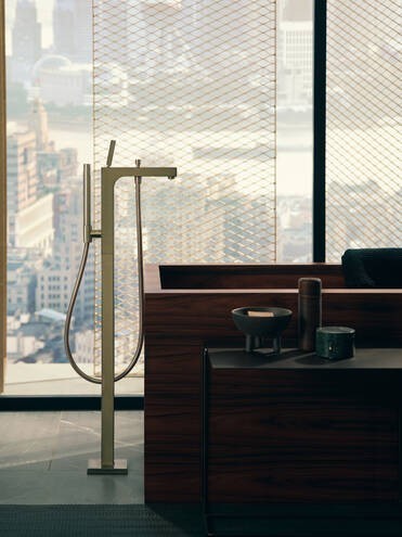 AXOR напольный смеситель для ванны, Citterio, никель арт. 39451820