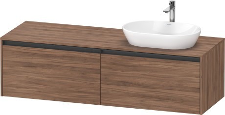 Duravit тумба подвесная под раковину справа 550 мм х 1600 мм х 459 мм, ketho.2, k24889r79790000 цвет: орех натуральный