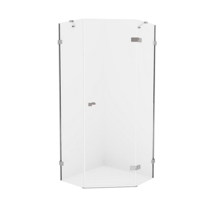 Душевое ограждение eventa r 90x90x200, New trendy Eventa chrome, хром арт. EXK-4614