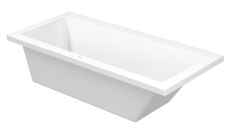 Duravit акриловая ванна 1700 х 750 c наклоном для спины справа, встраиваемая версия, vero, 700134000000000 цвет: белый