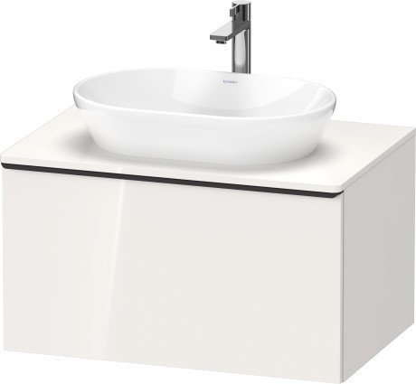 Duravit тумба подвесная под раковину 800 мм х 550 мм, с консолью, d-neo, de494702222 цвет: белый глянцевый