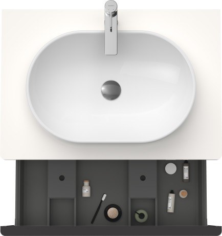 Duravit тумба подвесная под раковину 800 мм х 550 мм, с консолью, d-neo, de494702222 цвет: белый глянцевый