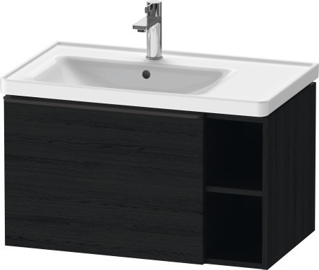 Duravit тумба подвесная под раковину 784 мм х 452 мм, d-neo, de425801616 цвет: чёрный дуб