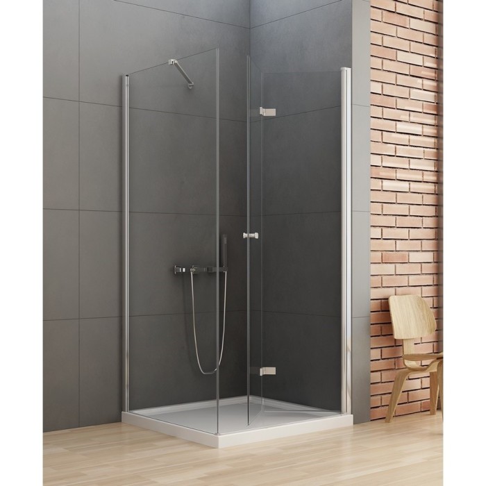 Душевое ограждение складные двери r 70x80x195, New trendy New soleo chrome, хром арт. D-0151A/D-0087B