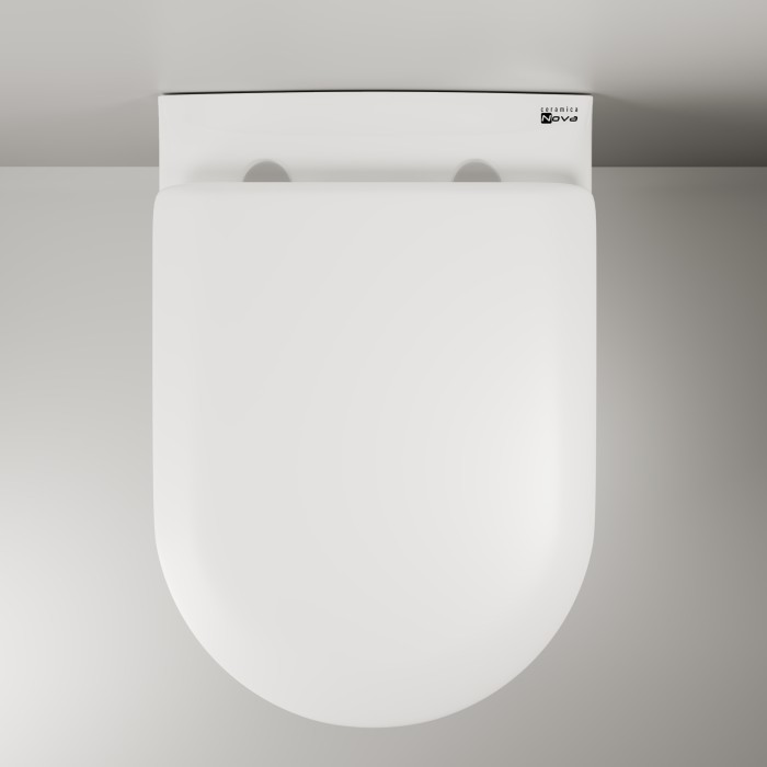 Ceramicanova подвесной унитаз с сиденьем life, cn1402 цвет: белый