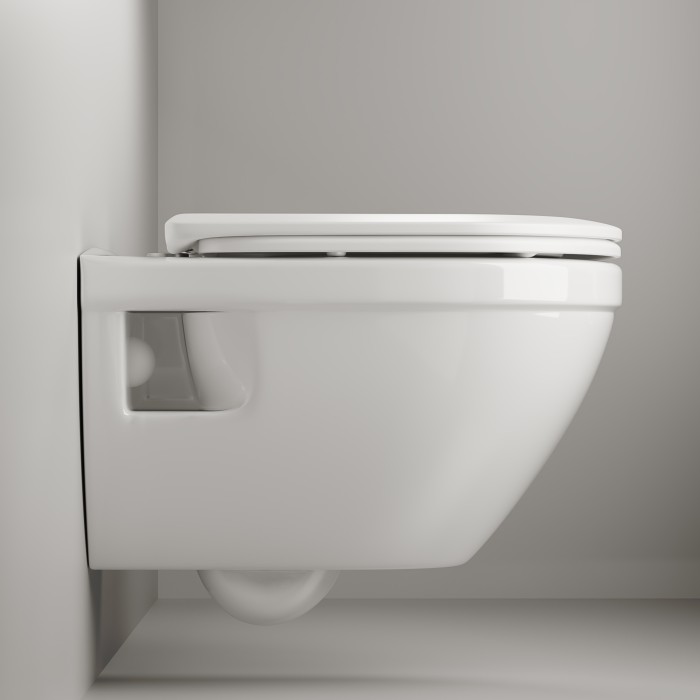 Ceramicanova подвесной унитаз с сиденьем life, cn1402 цвет: белый