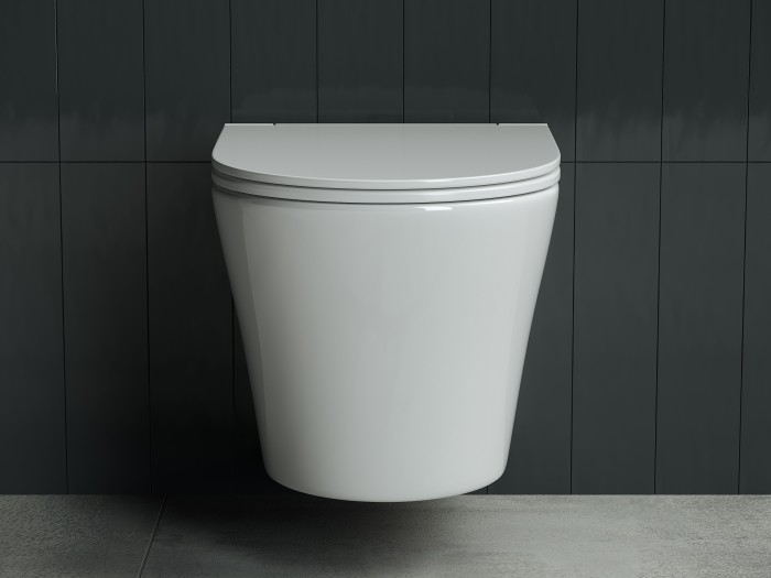 Ceramicanova подвесной унитаз с сиденьем forma, cn3011 цвет: белый