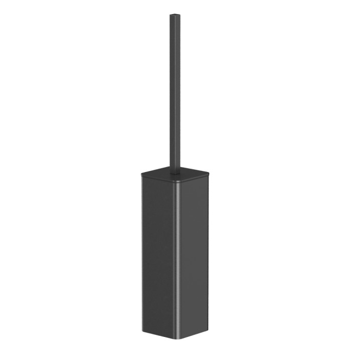 Ершик для унитаза, напольный, Whitecross Cubo gunmetal, оружейная сталь арт. CU2476GM