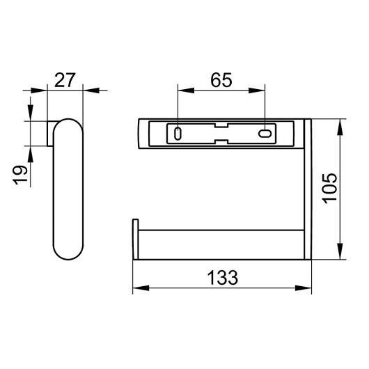 Keuco держатель туалетной бумаги, plan, хром арт. 14962 070000