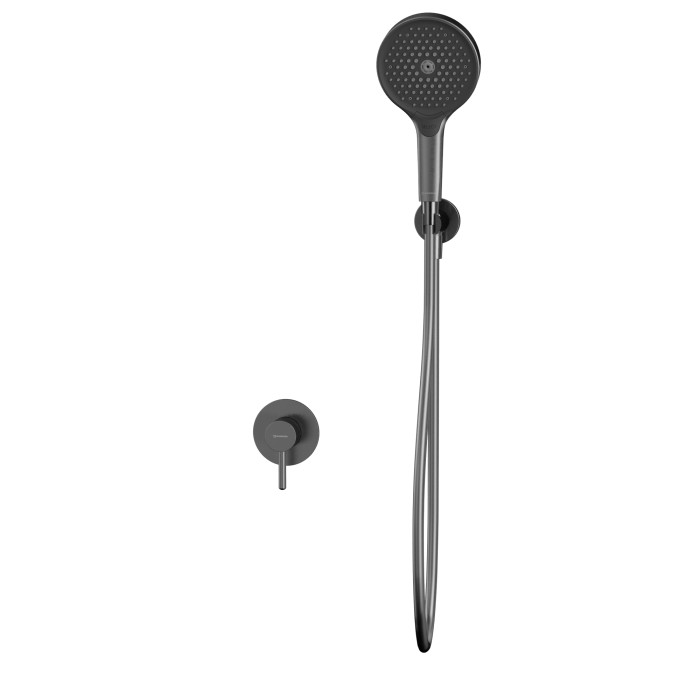 Душевая система скрытого монтажа, Whitecross Y gunmetal, оружейная сталь арт. YSET02TOPGM