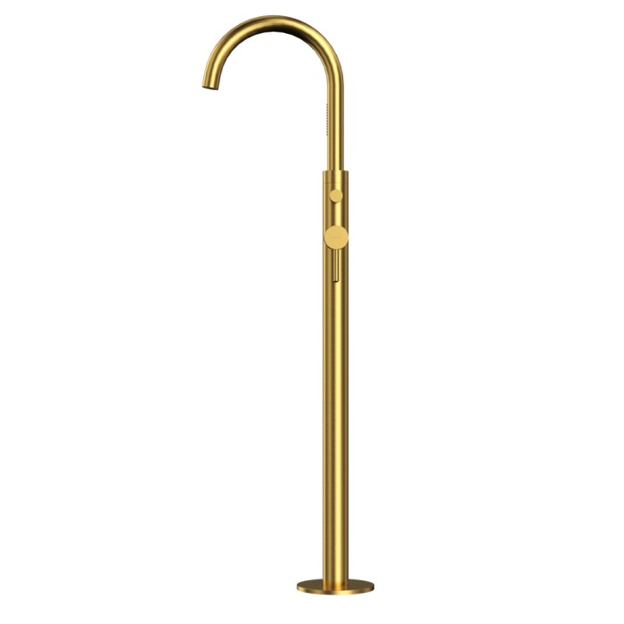 Смеситель для ванны отдельностоящий, Whitecross Y brushed gold, брашированное золото арт. Y1233GLB