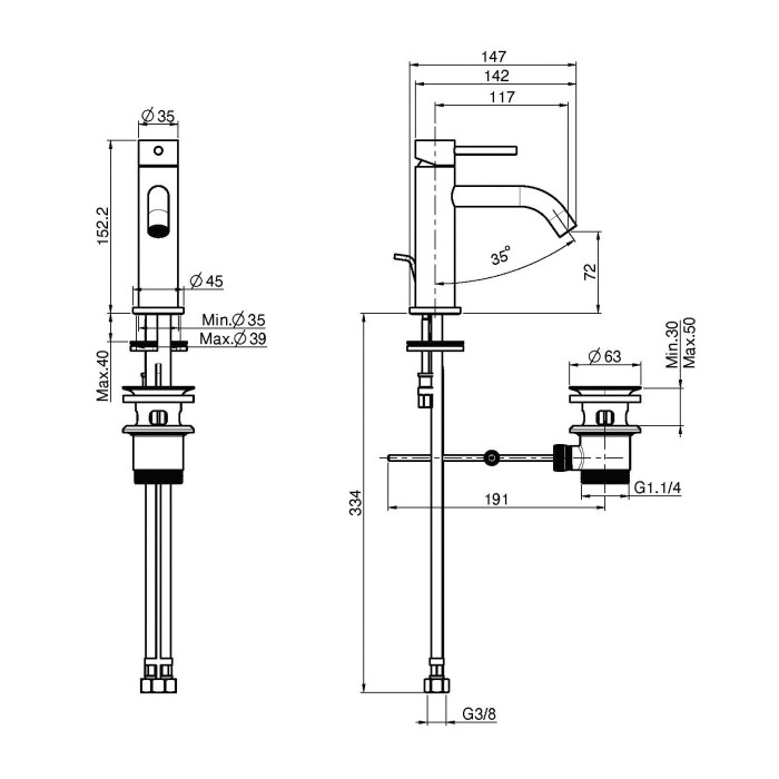 Fima Carlo Frattini смеситель для раковины, 1отв., spillo up, золото арт. f3031xsor