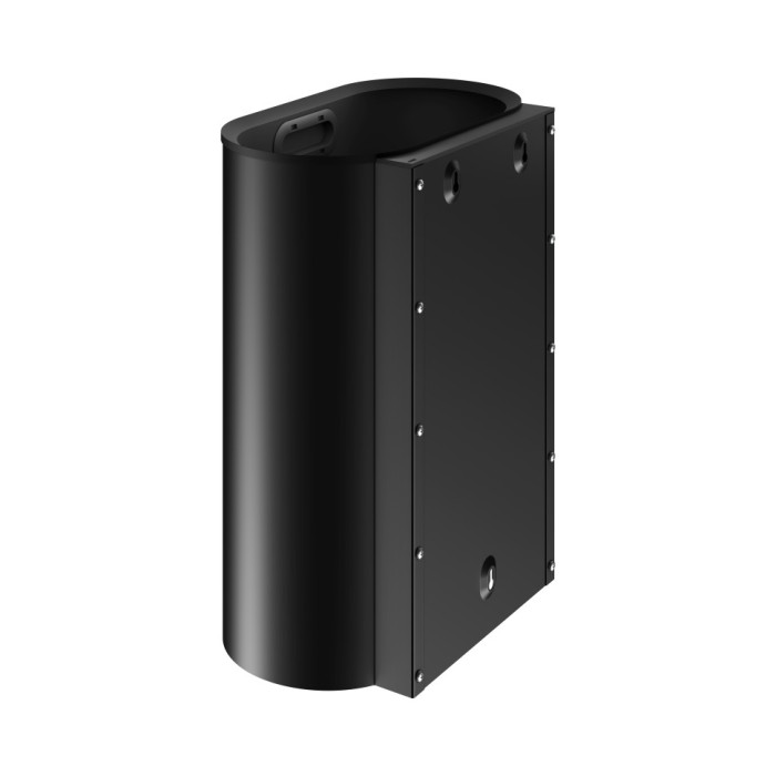 Keuco настенное ведро для мусора настенное с крышкой 30л, plan, черный матовый арт. 14988 370000