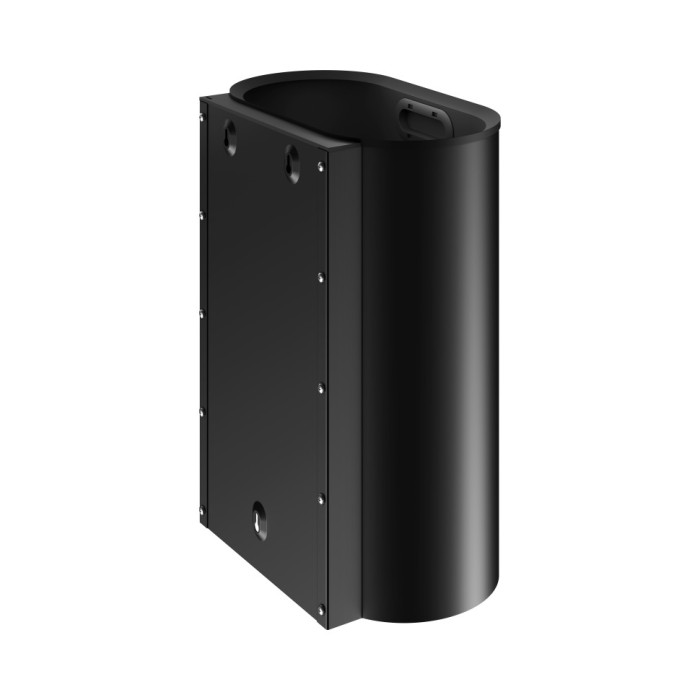 Keuco настенное ведро для мусора настенное с крышкой 30л, plan, черный матовый арт. 14988 370000