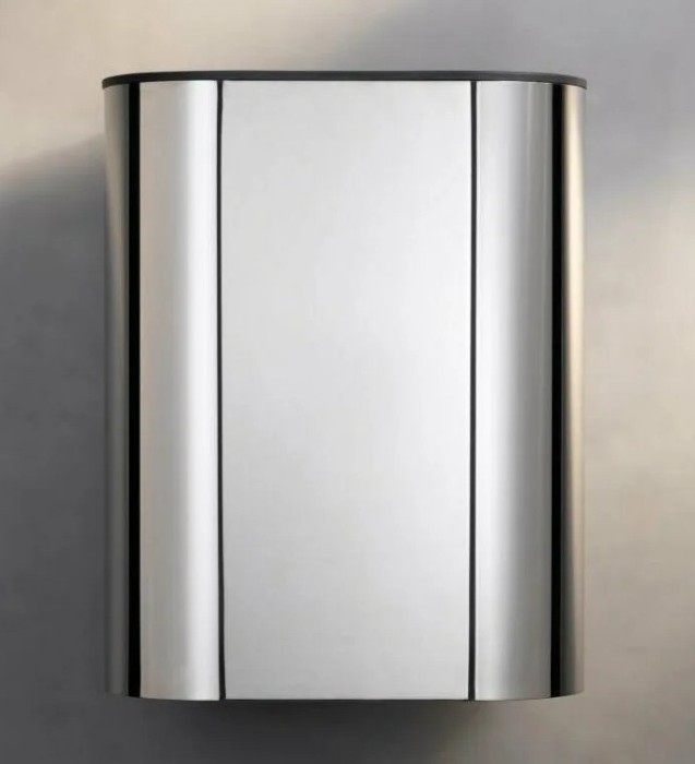 Keuco настенное ведро для мусора настенное с крышкой 30л, plan, черный матовый арт. 14988 370000