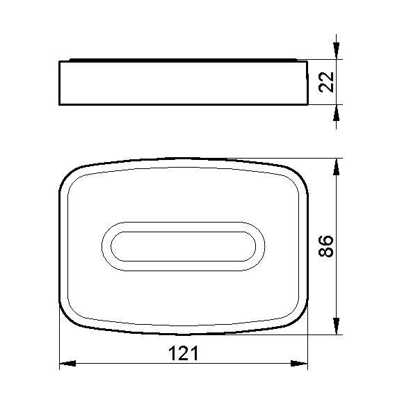 Keuco полочка для мыла настольная, elegance new, хром арт. 11655 019001