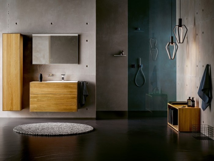 Keuco тумба под раковину 700x650x535 мм фасад дуб, edition lignatur, арт. 33340 700012