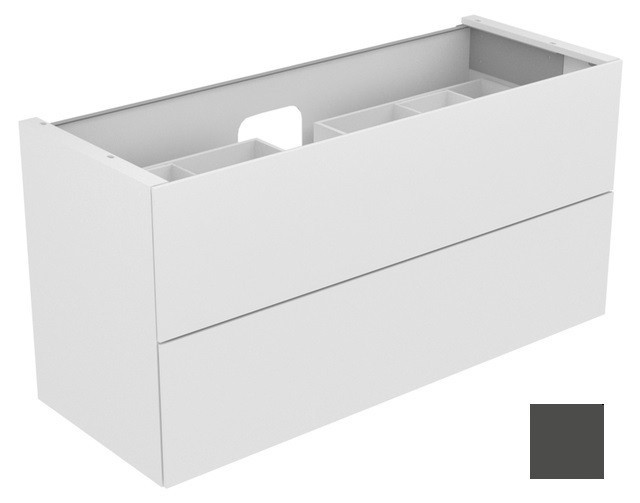 Keuco тумба подвесная под раковину с двумя выдвижными фронтами, edition 11, антрацит арт. 31362 390000