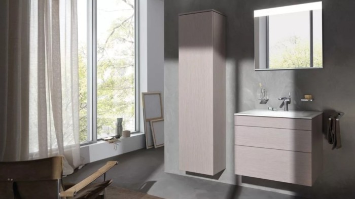 Keuco тумба подвесная под раковину без отверстия под смеситель, с двумя выдвижными фронтами, edition 400, белый, антрацит арт. 31582 710000