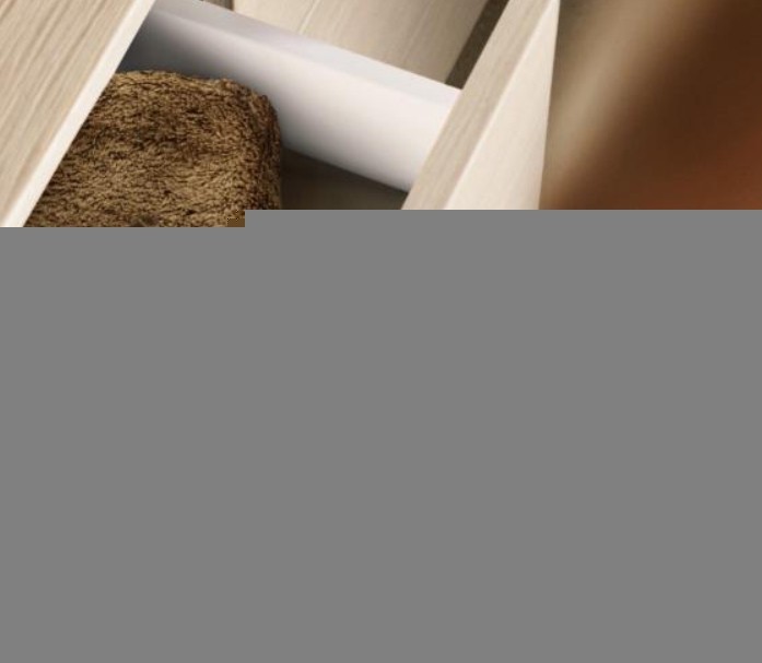 Keuco тумба подвесная под раковину без отверстия под смеситель, с двумя выдвижными фронтами, edition 400, белый, антрацит арт. 31582 710000