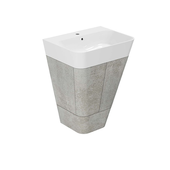 Azzurra тумба напольная 59х47х85см, с 1 ящиком, с раковиной, Azzurra, MBB 65 С BULP06550T0MBI*1 SIF/MB цвет: cement