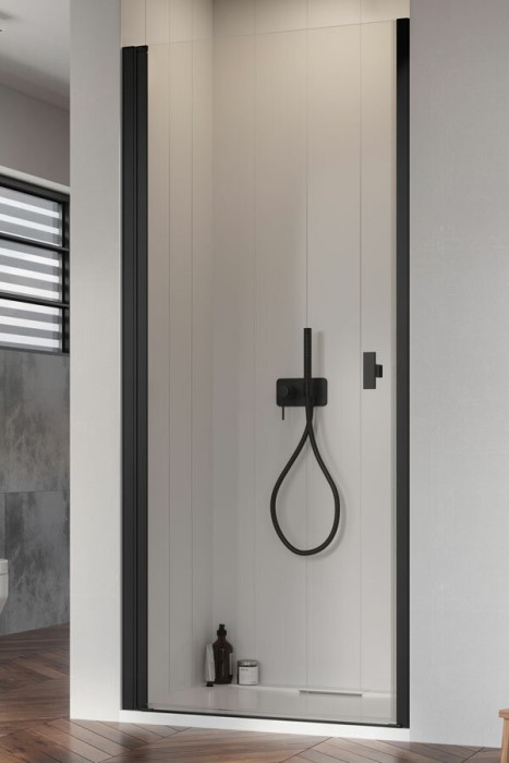 Radaway дверь в нишу dwj i правая 90 см, цвет : черный матовый, Nes - 10026090-54-01R