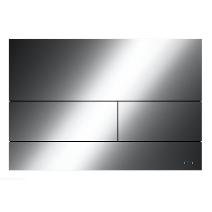 TECE панель смыва, металл, полированный черный хром, square ii - 9240837