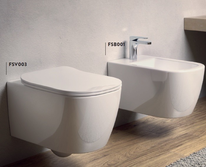 ArtCeram биде (подвесное), fsb001 01 00 faster цвет: белый глянцевый