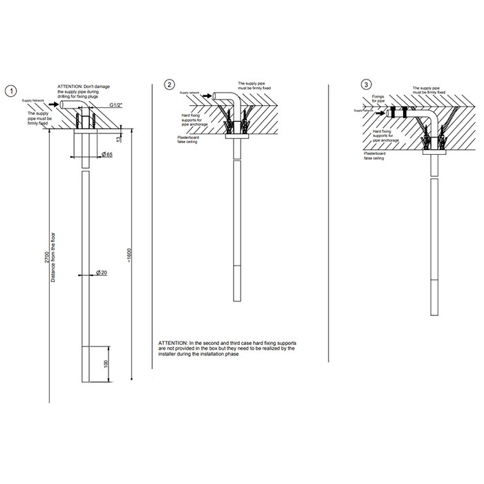 Gessi Излив потолочный с удаленным управлением, 316, 54099#707 цвет: brushed black metal pvd
