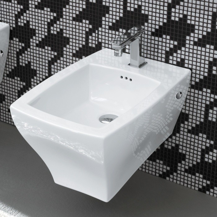 ArtCeram биде (подвесное), jzb001 01 00 jazz цвет: белый глянцевый