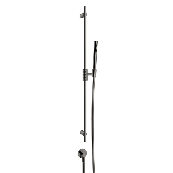 Gessi Штанга в комплекте с душевой лейкой и шлангом 150см., Anello, 63482#707 цвет: black metal brushed pvd