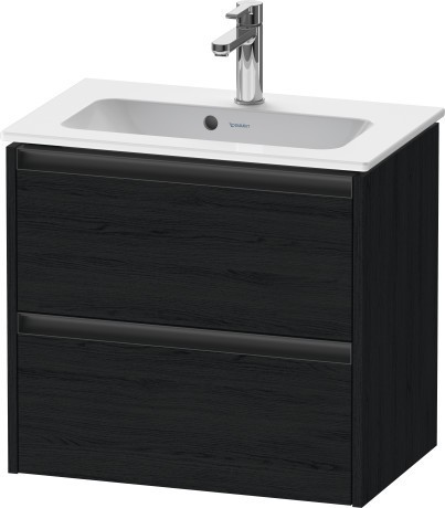 Duravit тумба подвесная под раковину 390 мм х 610 мм х 549 мм, ketho.2, k25255016160000 цвет: чёрный дуб