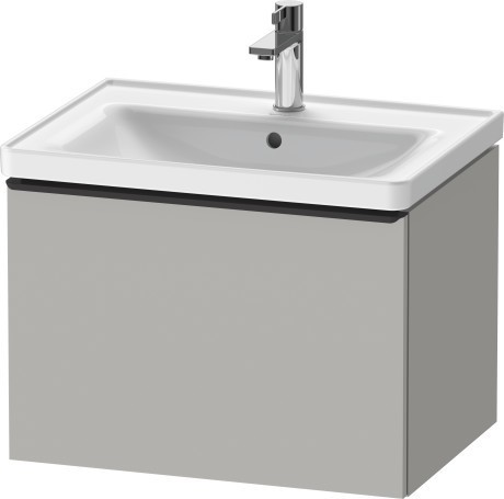Duravit тумба подвесная под раковину 634 мм х 452 мм, d-neo, de425400707 цвет: бетонно-серый матовый