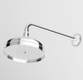 Zucchetti верхний душ d21.5см, настенный 35см, delfi, хром арт. z94191 z93027