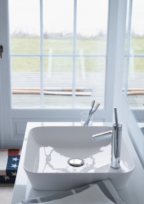 Duravit раковина накладная 46х46см, cape cod, 2340460000 цвет: белый