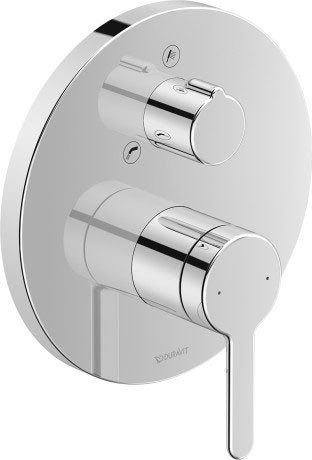 Duravit однорычажный смеситель для душа, b.1, c15210012010 цвет: хром