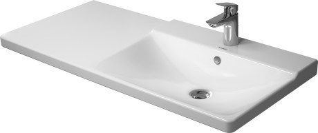 Duravit раковина подвесная 105х50см, p3 comforts, 2334100000 цвет: белый