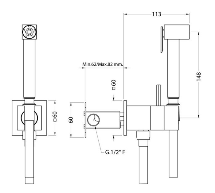 Cisal гигиенический душ, cu00794521 idroscopini, цвет: chrome